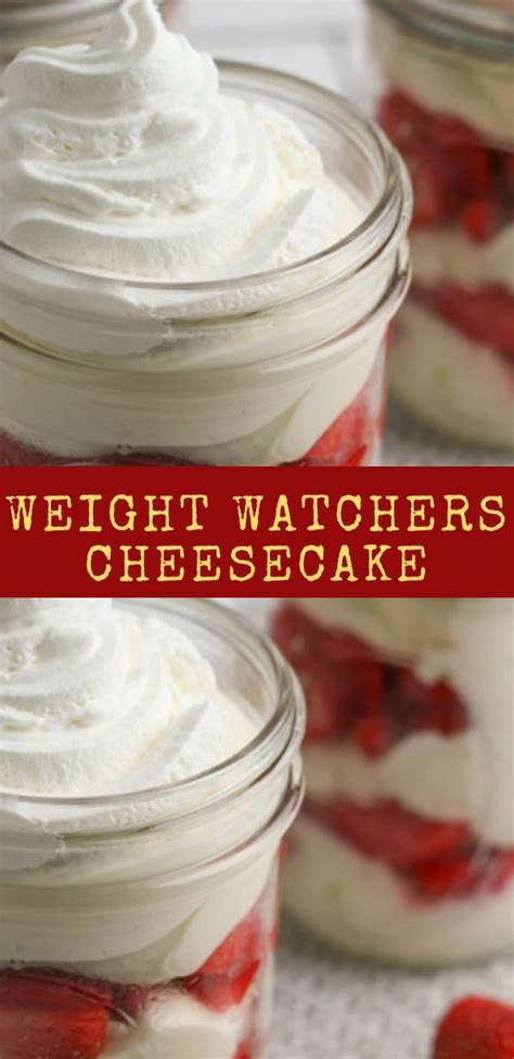 Weight Watchers Cheesecake Food Menu