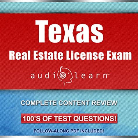 Texas Real Estate License Exam Audiolearn By Audiolearn Content Team