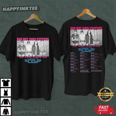 Red Hot Chili Peppers Global Stadium Tour Best T Shirt
