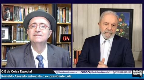 Entrevista de Lula a Reinaldo Azevedo bate recorde de audiência assista