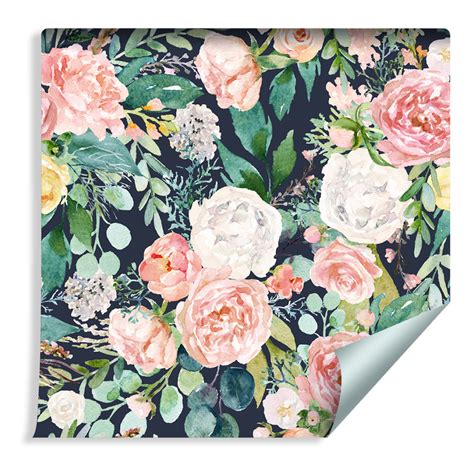 M Vlies Tapete Natur Aquarell Bl Tter Blumen Xxl Ebay