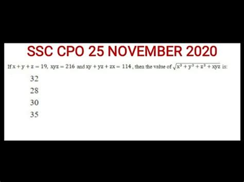 Ssc Cpo Maths Repeated Previous Year Paper Ssc Cpo Maths Classes