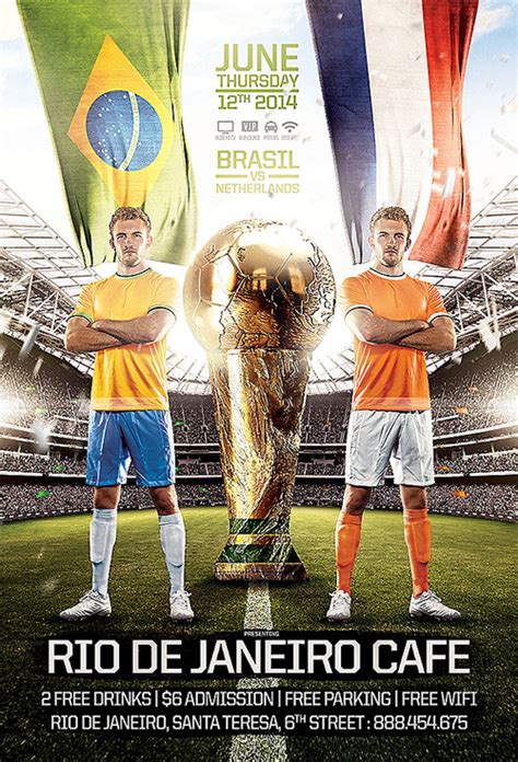 2014 Fifa World Cup Brazil Posters Flyers And Illustrations