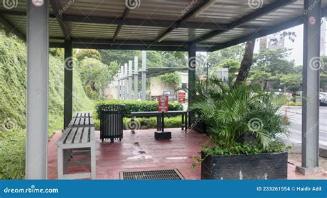 Outdoor Smoking Area, Location in Jakarta Stock Photo - Image of garden ...