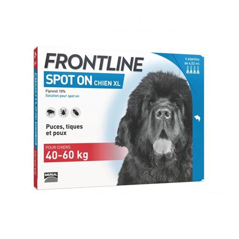 Frontline Spot On Pipettes Anti Tiques Puces Et Poux Pour Chiens