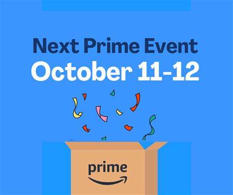 Next amazon prime event this October