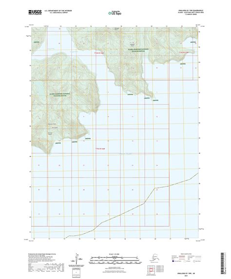 Unalaska B-1 NW Alaska US Topo Map – MyTopo Map Store