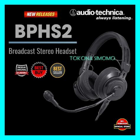 jual audio technica bphs professional broadcast stereo headset