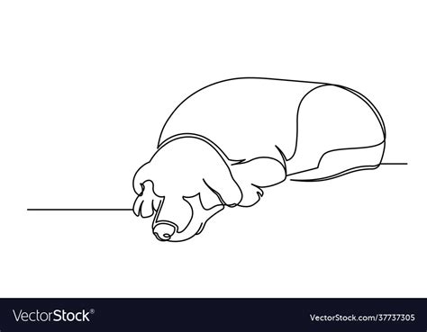 Dog Sleeping Drawing