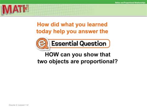 7 Lesson 1 4 Proportional And Nonproportional Relationships PPT