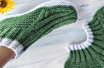 Knitted Slipper Socks Crochet Knit By Beja Free Patterns Videos