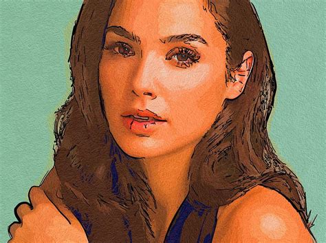 Gal Gadot Art Digital Art By Lilia Kosvintseva