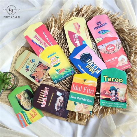 Jual Ready Amplop Lebaran Motif Snack Uang Atm Amplop Lebaran Viral