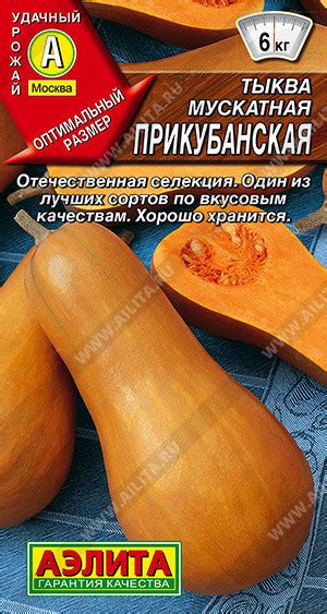 Купить "1060A Тыква мускатная Прикубанская 2 г" По 15,59 руб. - 🌷Семена ...