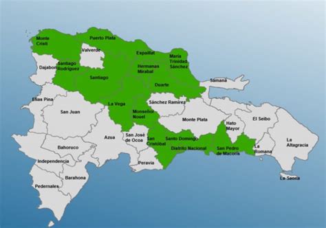 Coe Emite Alerta Verde Para Provincias Por Sistema Frontal Diario