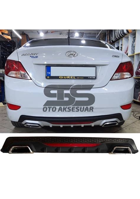 Hyundai Accent Blue Dif Z R Arka Tampon Eki Egzoz K L Siyah