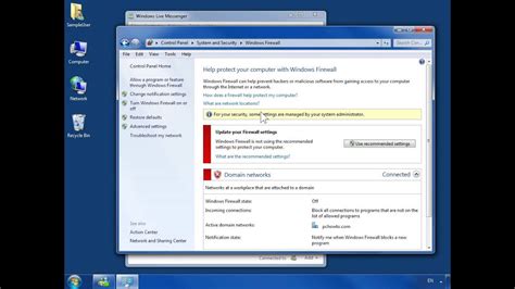 Windows 7 Check Firewall Settings Youtube