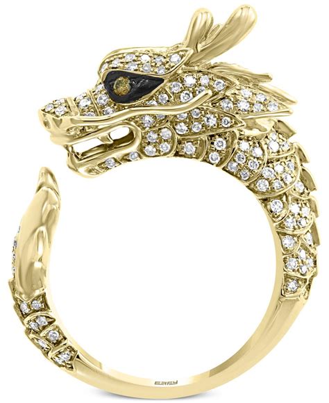 Effy Effy® Diamond Dragon Ring 34 Ct Tw In 14k Gold In Yellow