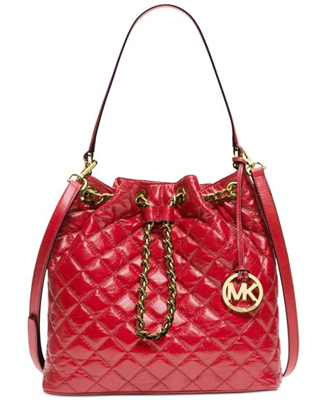 Michael Kors Michael Frankie Quilted Large Convertible Shoulder Bag In