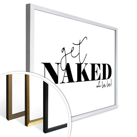 Poster Get Naked Wall Art De