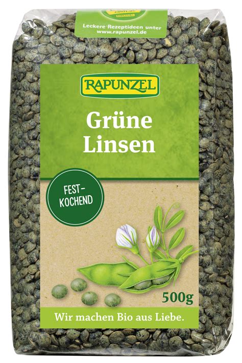 Rapunzel Bio Linsen grün 6 x 500g online kaufen