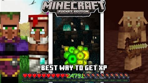 Best Way To Get Xp In Minecraft Pe 1 19 Top 5 Best Ways To Get Xp Youtube