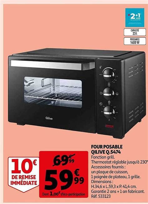 Promo Four Posable Qilive Q Chez Auchan