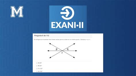 6 En la figura se muestran tres líneas rectas que se cortan en un