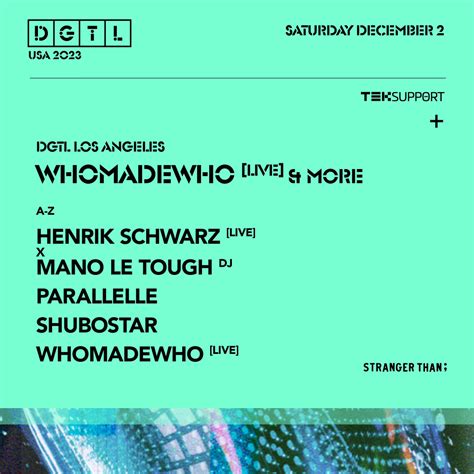 Dgtl S First Stateside Festivals Set To Hit Nyc And La With Stellar Lineups The