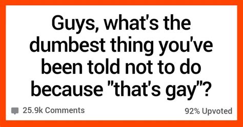 Straight Guys Share What Gay Behaviors They Ve Been Told To Avoid