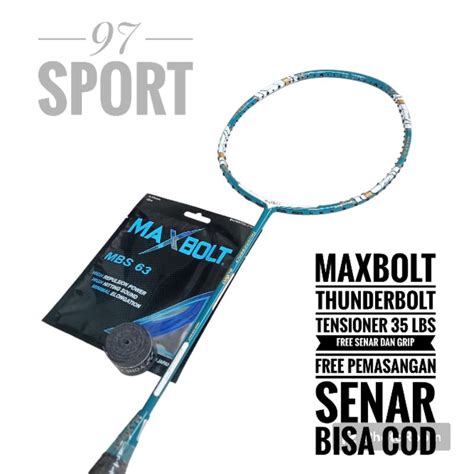 Jual Raket Badminton Maxbolt Thunderbolt Original Shopee Indonesia