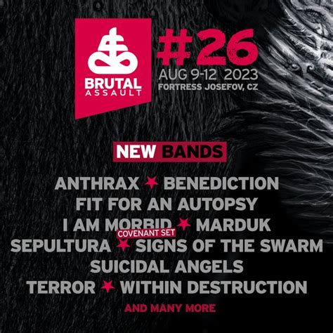 Brutal Assault Announce Second Bunch Of Bands For 2023 ANTICHRIST