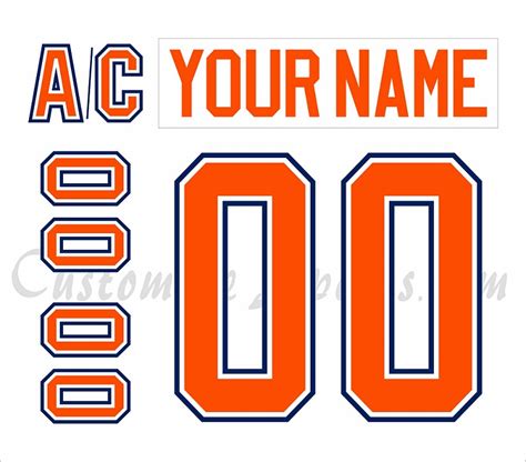 Edmonton Oilers Customized Number Kit For 2021 Reverse Retro Jersey - Customize Sports