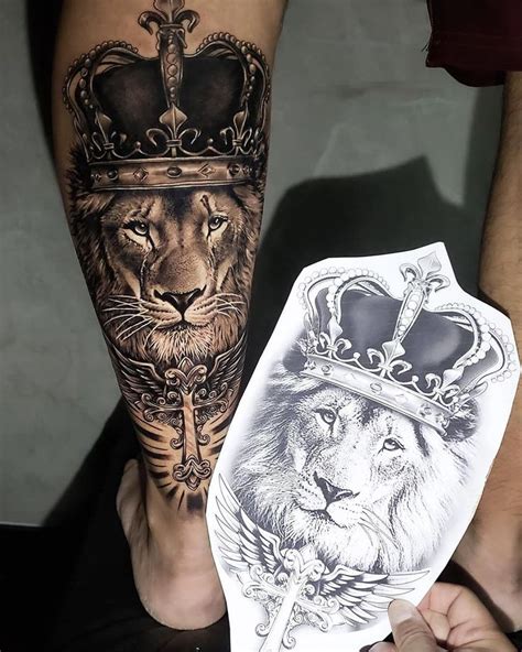 Art Posts Tagged Liontattoo Arm Tattoos For Guys Lion Leg Tattoo