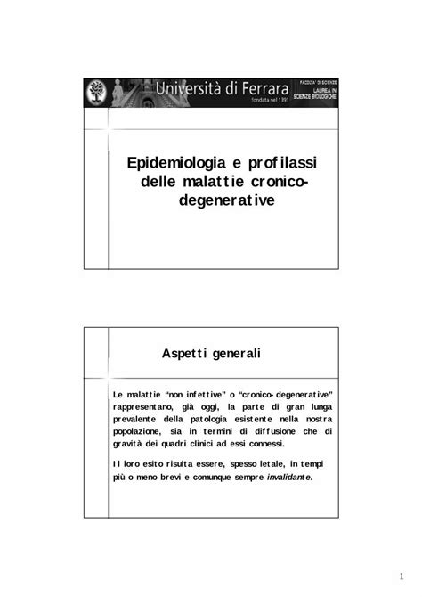 Pdf Epidemiologia E Profilassi Delle Malattie Cronico Ictus