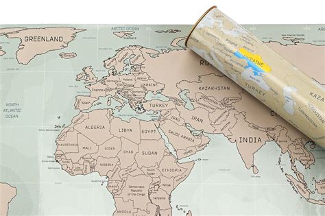 Скретч карта мира scratch world map на английском языке, Киев, цена 250 ...