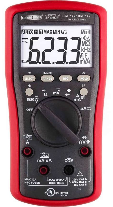 Meco KM 233 AC DC True RMS Digital Multimeter With PC Interface 4