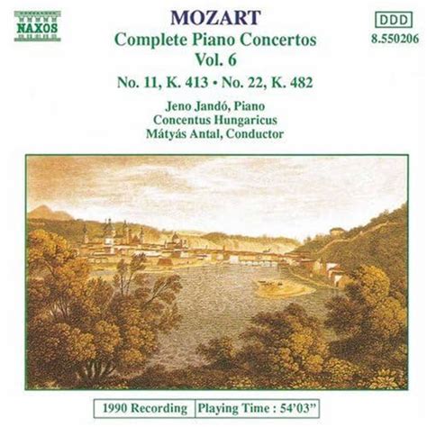 Piano Concerti Jen Jand W A Mozart Matyas Antal Concentus