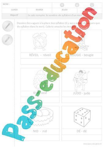 Syllabes Compter Dessiner Le Nombre Phonologie Maternelle