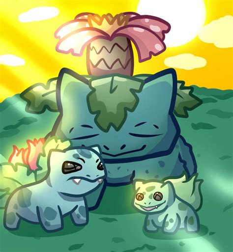 Bulbasaur Ivysaur And Venusaur Pokedex 001 003 By Eggstorymaker On