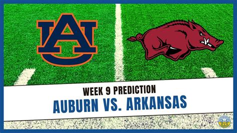 Auburn Vs Arkansas Prediction 2022 College Football Predictions Sec Week 9 Youtube