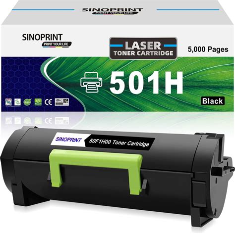 Amazon.com: 50F1H00 501H Toner Cartridge High Yield Replacement for ...