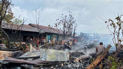 Kebakaran Di Gunung Tabur Hanguskan Unit Rumah Penyebab Kebakaran