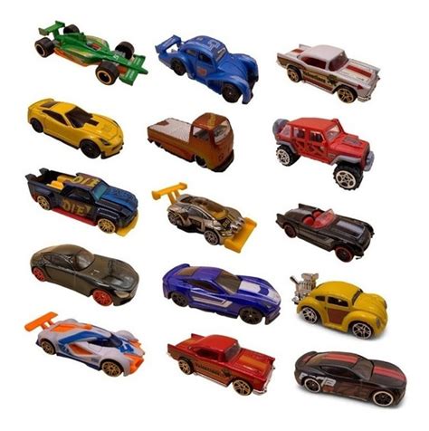 10 Carrinho De Ferro Hot Cars Carro Miniaturas Colecionáveis