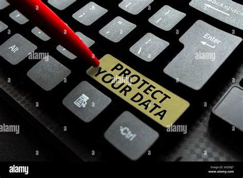 Text Caption Presenting Protect Your Data Conceptual Photo Cyber