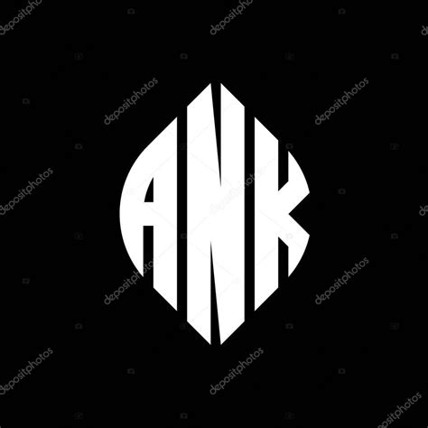 Ank Círculo Letra Logo Diseño Con Forma De Círculo Y Elipse Ank Elipse