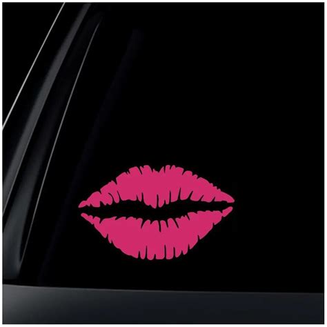 Perfect Kiss Mark Lips Car Decal Sticker Rose Red In Stationery Stickers From Office And School