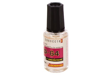 Флюс для пайки алюминия Ф-64 с кисточкой 20 мл Connector Ф-64 F64-KIS ...