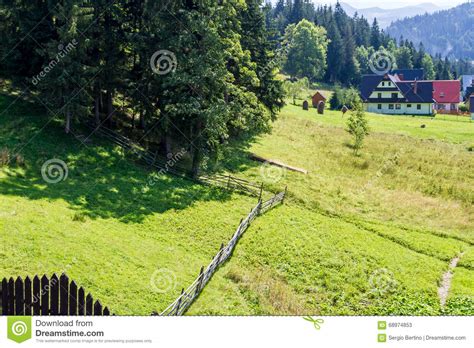 Zakopane town in Poland stock image. Image of panorama - 68974853