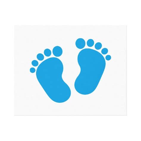 Blue Baby Footprint - ClipArt Best